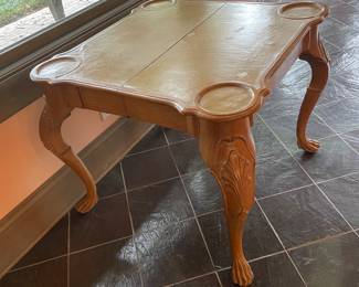 #52 -$285 Pine style game table 36Wx36Dx30H