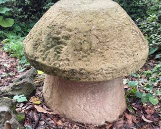 #14 -$350 Garden vintage cement mushroom 21x21
