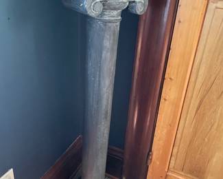 #77 -$60 10Wx10Dx45H Pedestal painted plaster 
