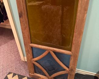 #153 - $300 - Stained glass window cathedral style 62"x21"