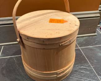 #149 - $80 - Firkin sugar bucket 