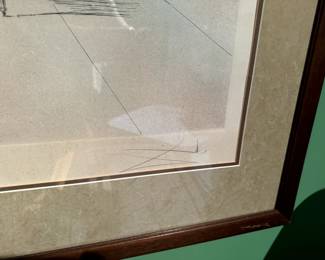 #103 -	$600 Salvador Dali 22x30 Cosmic Piano 34/350