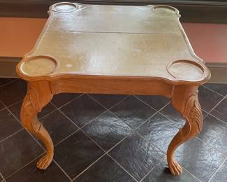 #52 -$285 Pine style game table 36Wx36Dx30H