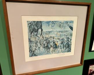 #102 -	$400 Salvador Dali 22x30 The Battle of Tetuan CLXXIV/CCL

