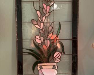 #146 -$40 Stained Glass 12Wx24 H