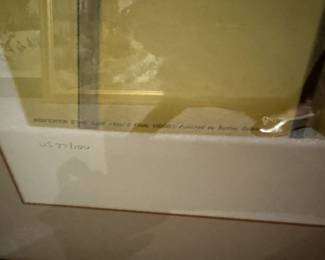 0#104-	$1,000 Salvador Dali 22x30 Final vision "l'Ossetiere de Gare"  US 77/100