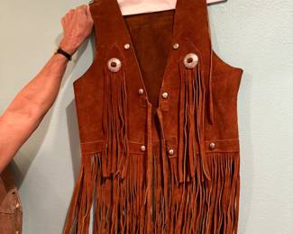 Fringe Suede Leather Vest