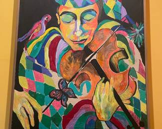 #62 - $1,000 Arnold painting  Jester 38x48
