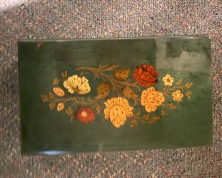 #100 -	$40 Italian music box blue and inlaid 1000 per edition
