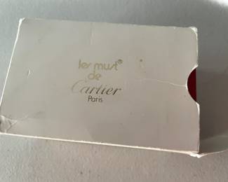 #67J- $1750 - Must de Cartier Paris Men vintage tank 1982 - 925 vermeil colored stripes dial. Manual wind. with original box, authenticity card. Band is original Cartier. Barely worn. 