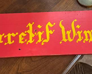 Antique Wine Sign