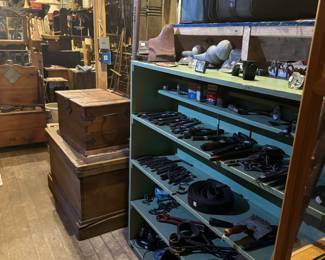 Antique Hand Tools and Trunks