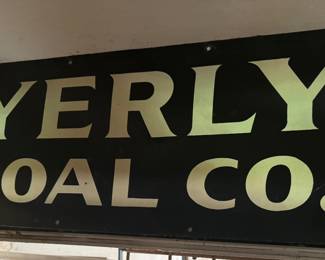 Double Sided Yearly Coal Sign 12” x 30”