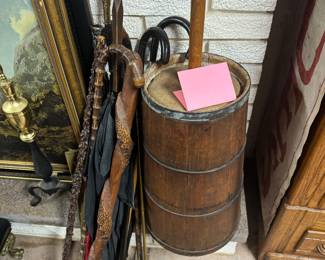 Antique Wooden barrel Butter Churn