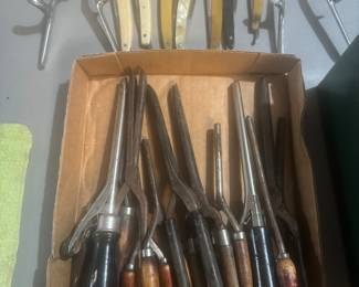 Antique Curling Irons, Razors and Hair Clippers