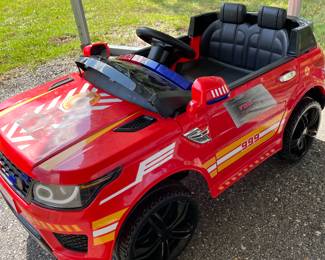 Toy ride on fire truck 