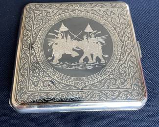 Sterling cigarette case