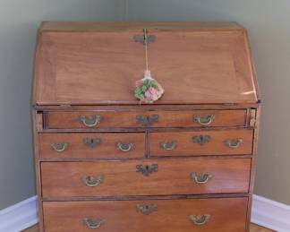 Antique slant front desk