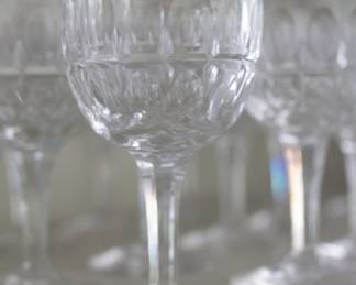 Another view of the wine and water glasses