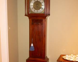 Mahogany longcase clock, likely 18th/19th Century