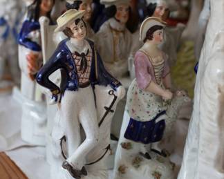 More porcelain figures including British sailors