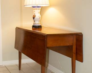 A hall drop leaf table