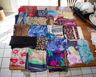 Selection of women's scarves