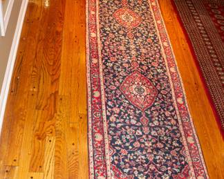 Vibrant woven runner rug