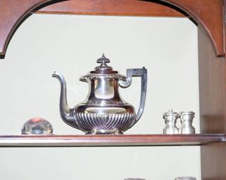 Vintage silver plate coffee pot