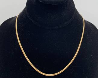 14k gold serpentine link necklace