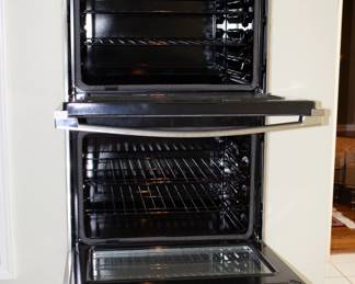 GE 30 Inch Built-In Double Wall Oven Model No. JTD3000SN3SS with Scan-to-Cook Technology, Glass Touch Controls, Heavy-Duty Oven Racks, WiFi Connect, Self-Clean with Steam Clean Option, 10-Pass Bake Element, Sabbath Mode, and UL Certification: Stainless Steel