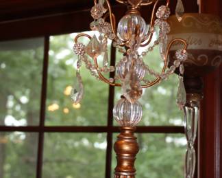 Brass candle holder w/finnels