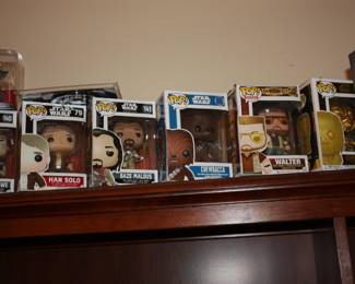 POP Star Wars - Chirrut Imwe/Han Solo/Baze Malbus/Chewbacca/Walter/Chewbacca Gold