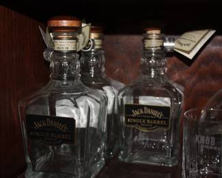 3 Jack Daniels Tennessee Whisky decanters