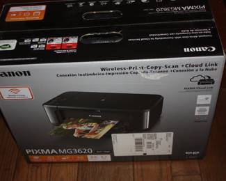 NIB Canon wireless/print/copy/scan/cloud link Pixma MG3620 printer