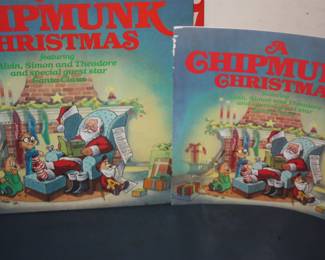 Records: Chipmunk Christmas w/matching story book