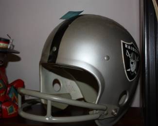 Decorative Oakland Raiders helmet 