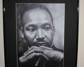 Matted unframed Martin Luther King picture