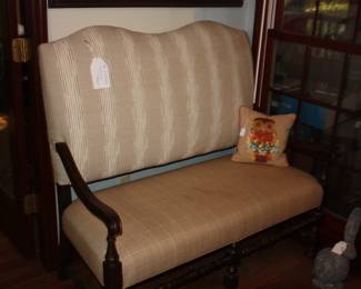 Vintage high back chair