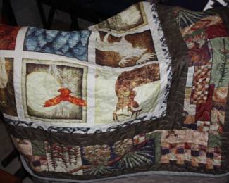 Light weight camo blanket patch work