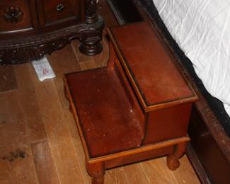 2 step wood bedside 
