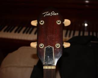 Vintage Tele Star 5 string tenor banjo in hard side case