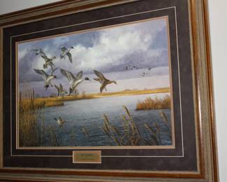 Matted/framed 'Incoming' by Hayden Lambson  AP 59/250