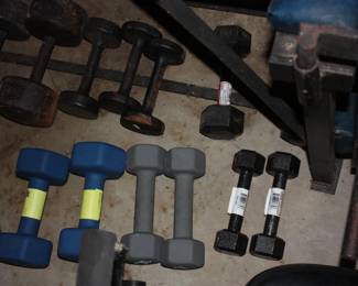 Weight bench & weights