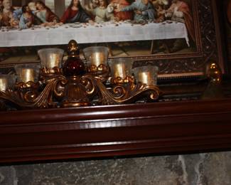 6 tier ornate candle holder 