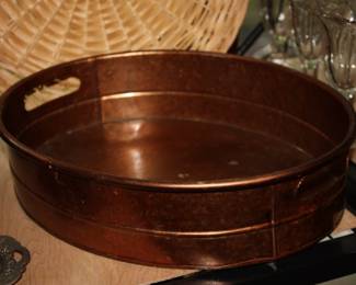 Copper serving tray