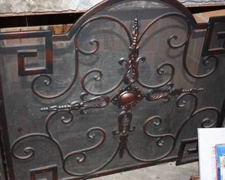 Metal fire screen
