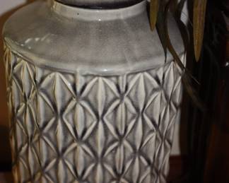 Matching tall  Green ginger jar w/lid