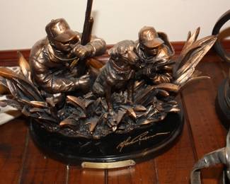 Ducks Unlimited bronze statue