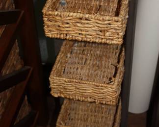 Wood & woven storage